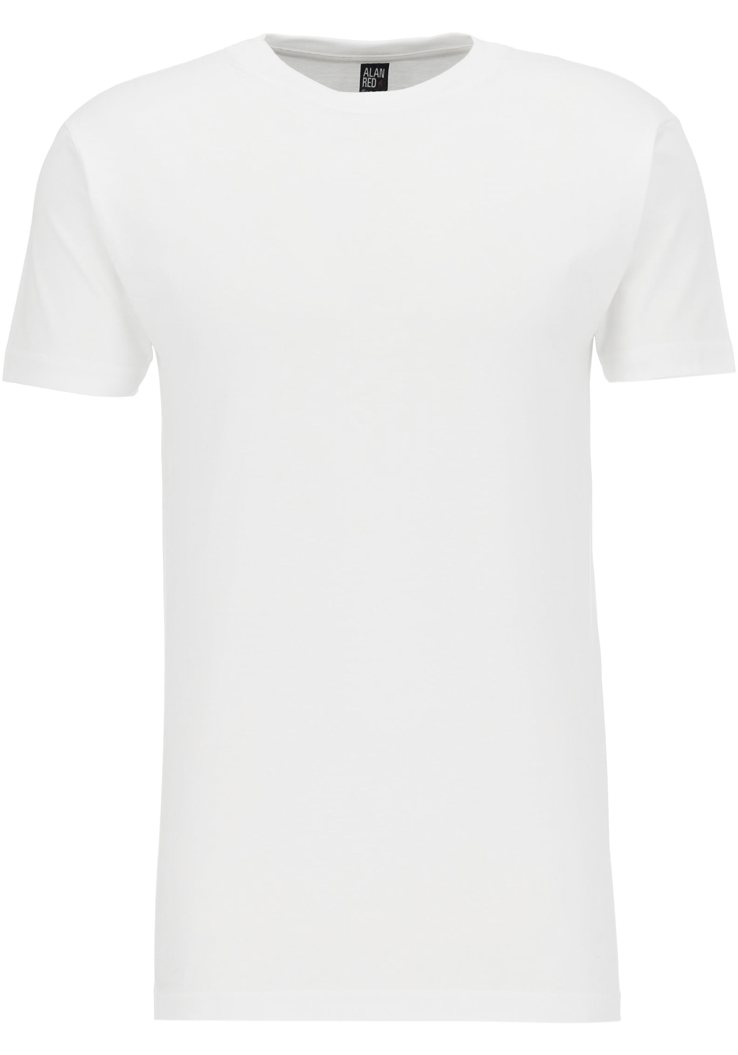 ALAN RED T-shirts Virginia (2-pack), O-hals, wit en antraciet grijs